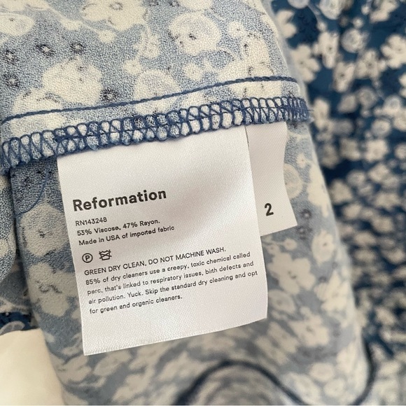 Reformation Lacey Floral Midi Dress in Raquel Print - Picture 7 of 8